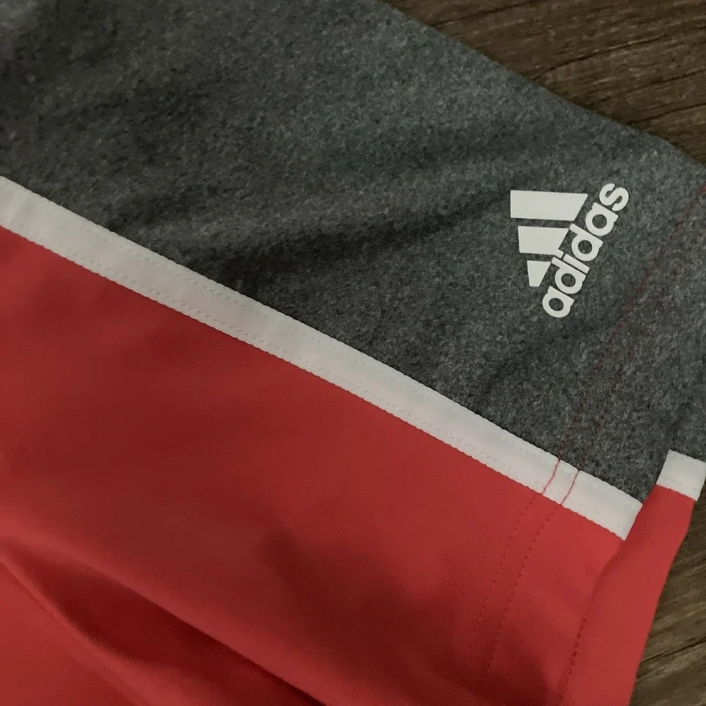 Adidas Shirt Mens XL Red Gray 2020 PGA Harding Park Golf Polo Short‎ Sleeve